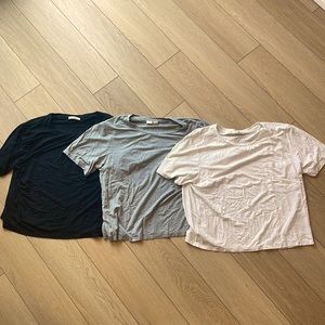 Aritzia Wilfred Free Cropped Short Sleeve T-Shirts